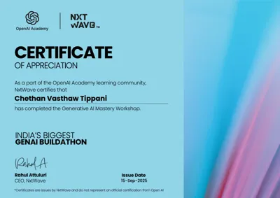GenAI Mastery Certificate